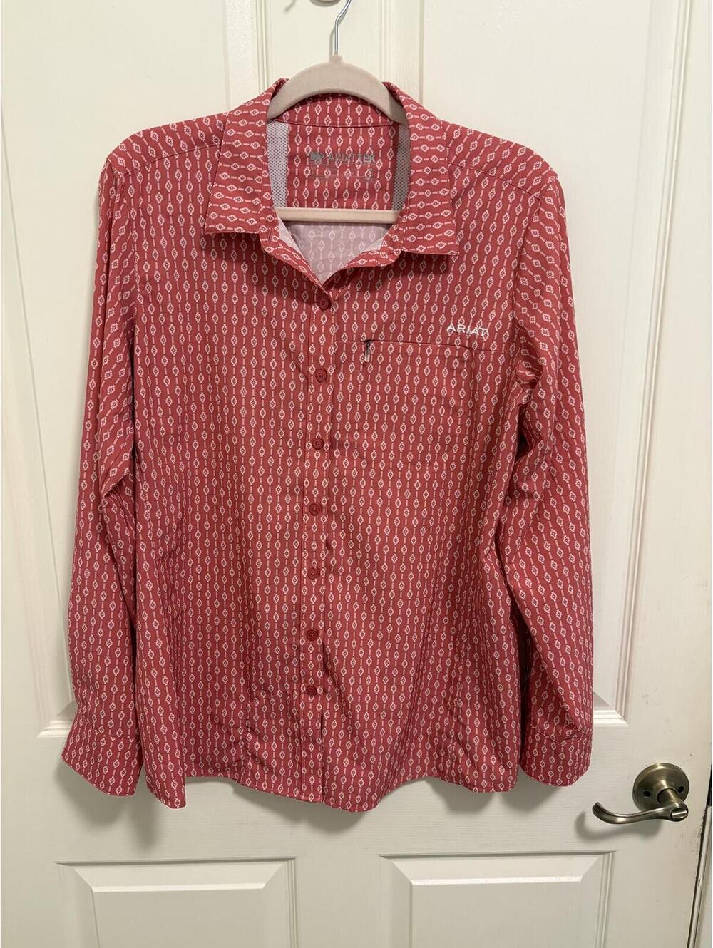Ariat Tek Women's Long Sleeve Button-Up Shirt Size Large